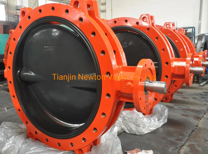 High Pressure Temperature Double Eccentric High Performance Multi-Level Double Flange Clamp Welding Butterfly Valve Bidirectional Seal Industrial Petrole