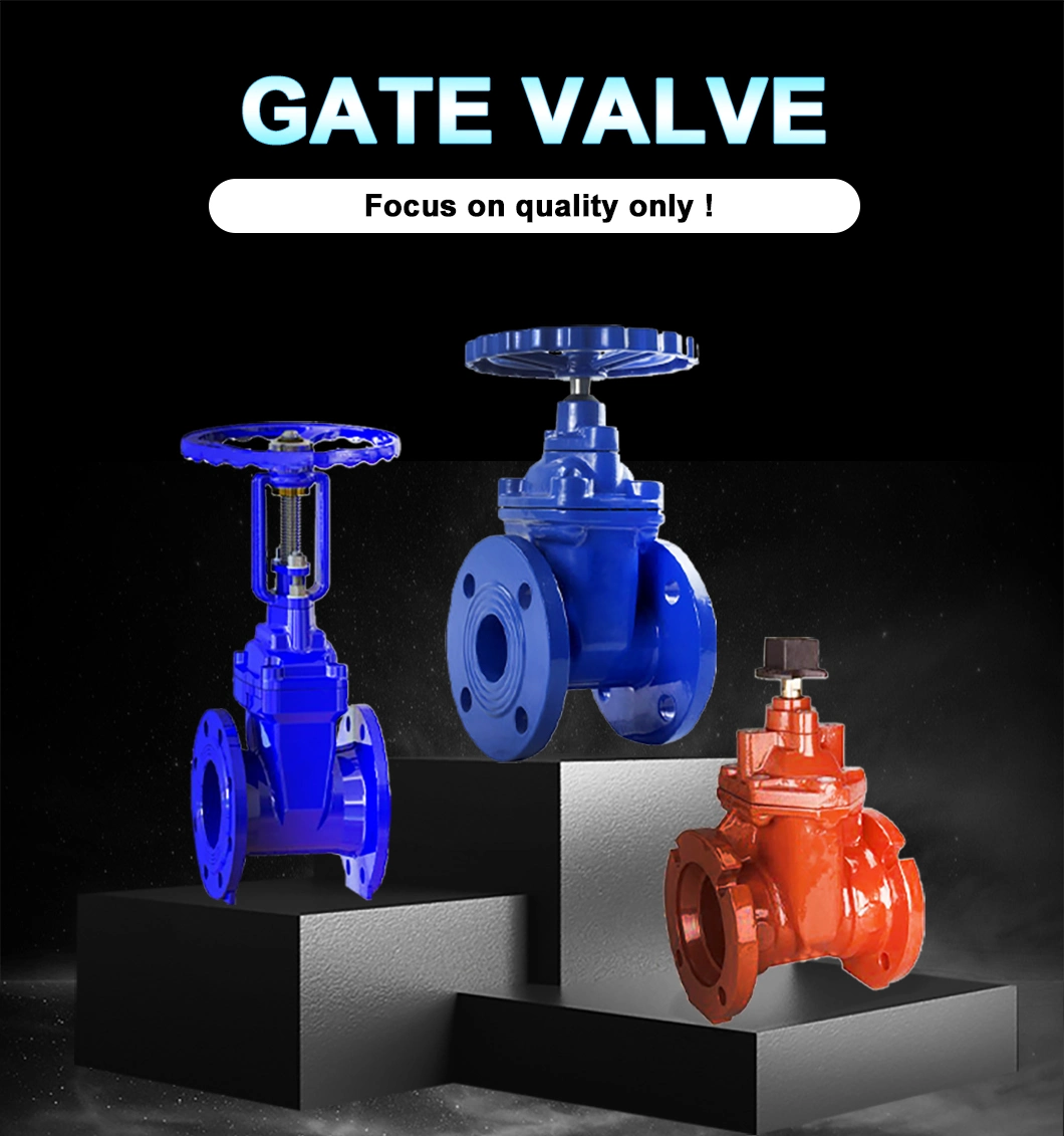 Customized 5" Inch Pressure Seal Long Stem OS&Y Water NBR Resilient Wdege Disc Gate Valve