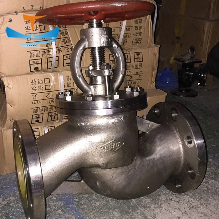 JIS Marine Bronze Valve Flange Ends 5K Angle Type Stop Valve Globe Valve