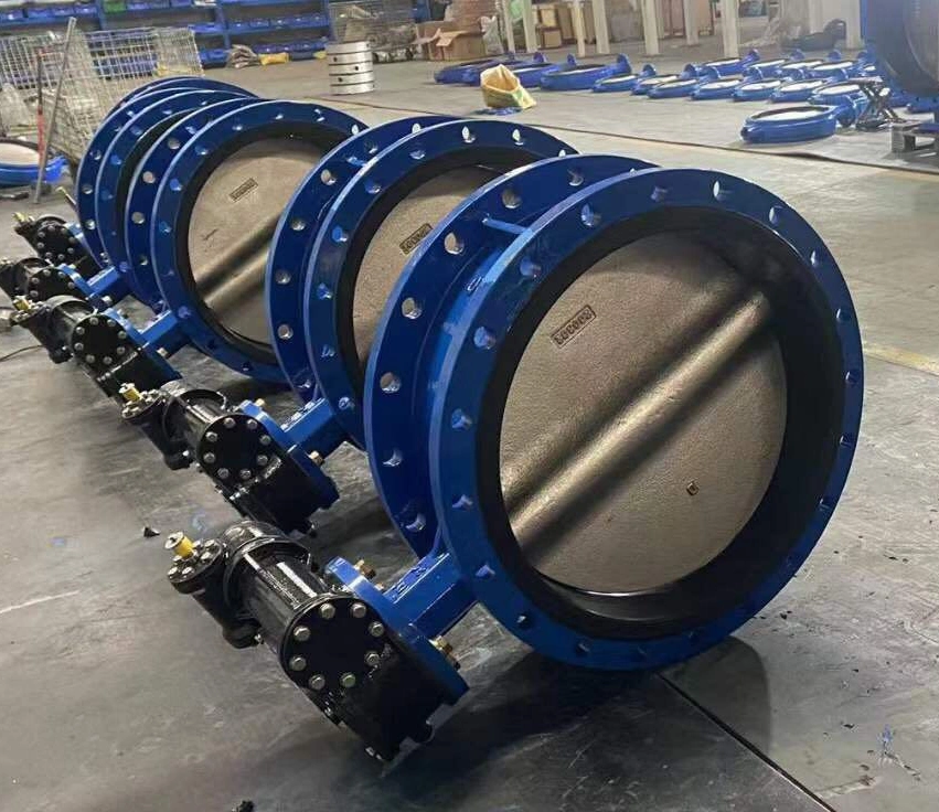 Triple Offset Ss 304 12 Inch Flanged Type Butterfly Valve