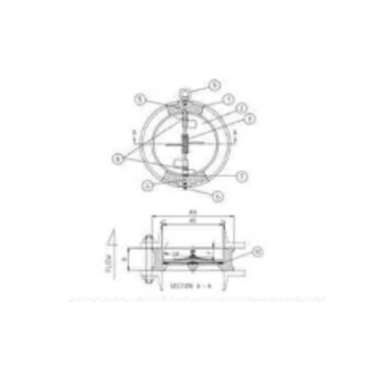 Metal Check Valves Prevent Backflow Ductile Pair of Clamping Check Valves