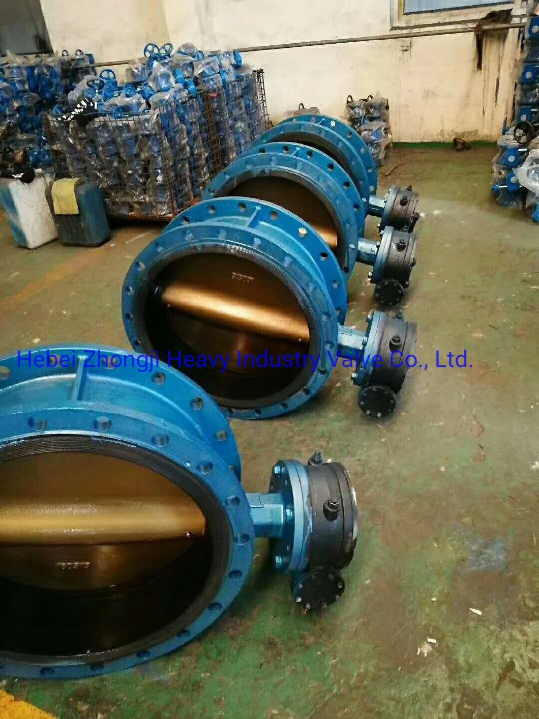 Electric Pneumatic Gear Manual Wafer Triple Offset Butterfly Valve